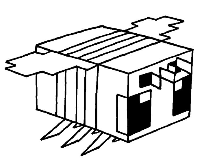 Dibujo De Abeja De Minecraft Para Colorear Divertirse Con Los Ni os
