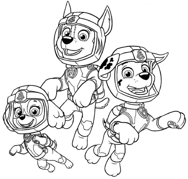 Dibujos De Paw Patrol Mighty Pups Para Colorear Divertirse Con Los