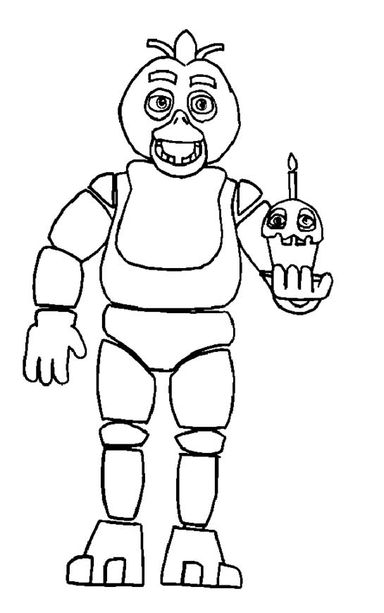 Como DESENHAR a CHICA - Como DIBUJAR a CHICA - Five Nights at Freddy's -  FNAF 