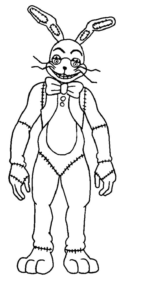 Glitchtrap FNAF Coloring Page  Fnaf coloring pages, Monster