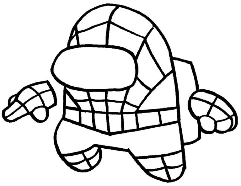 10 Among Us Spiderman Coloring Pages for Creative Kids