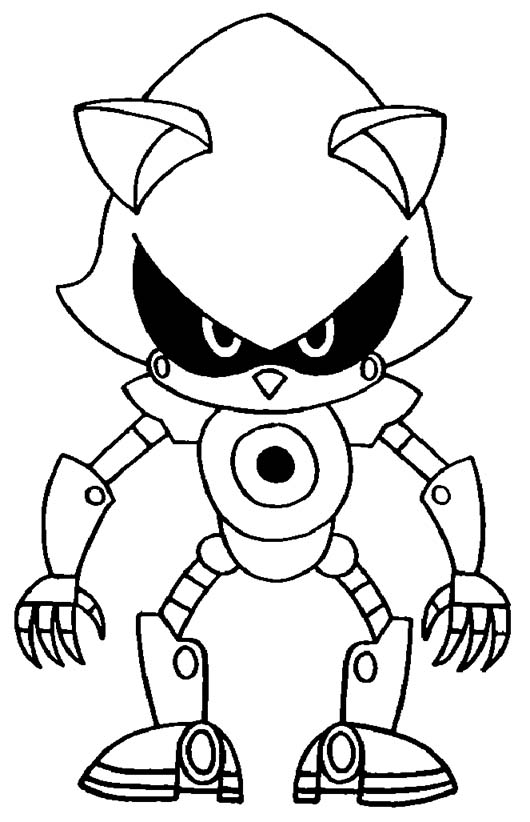 Metal Sonic para colorir