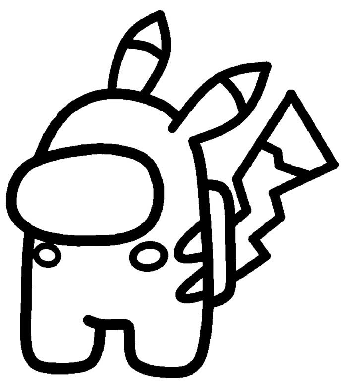 Pikachu minecraft para colorir - Imprimir Desenhos