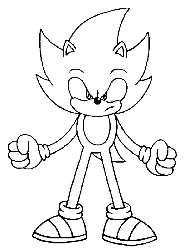 Super Sonic para colorir: 18 desenhos para pintar e se divertir