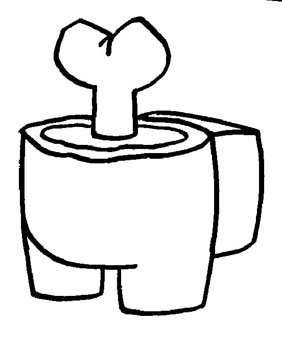Dead Among Us Coloring Page
