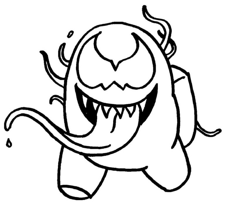 among us Venom coloring page – Having fun with children