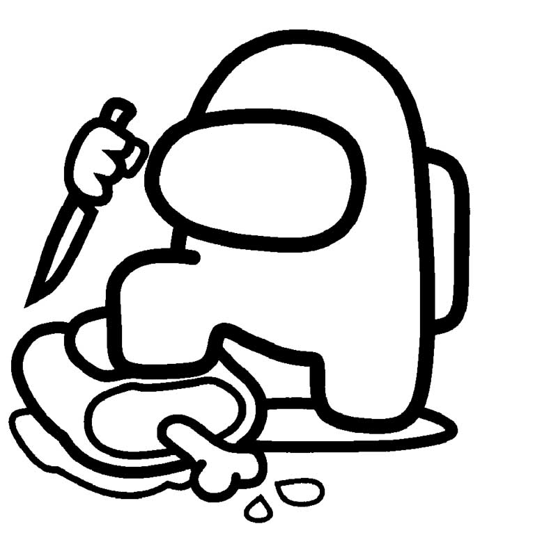 Dibujos De Among Us Reportar Cad ver Para Colorear Divertirse Con Los 