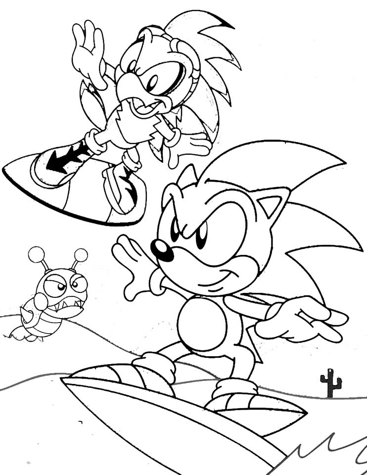 COLORINDO SONIC E SEUS AMIGOS - Colorir Desenhos para Crianças em Português  Sonic X the Hedgehog 