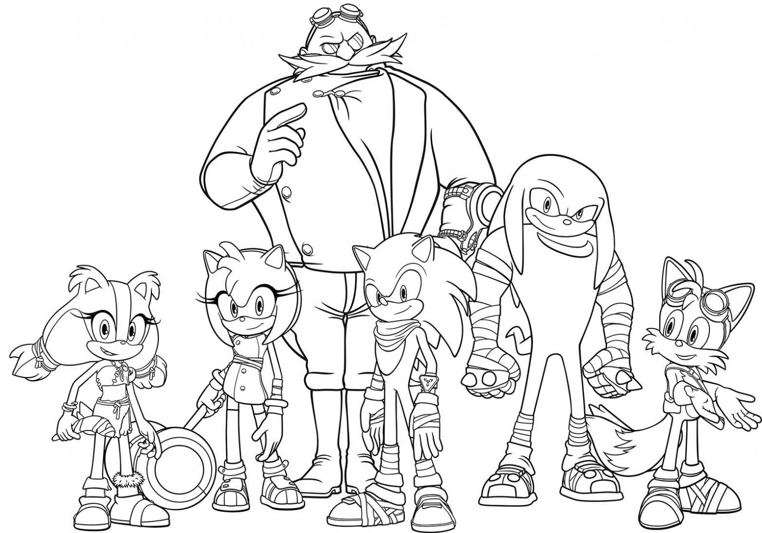 Sonic Boom_Hoja para colorear6 – Divertirse con los niños