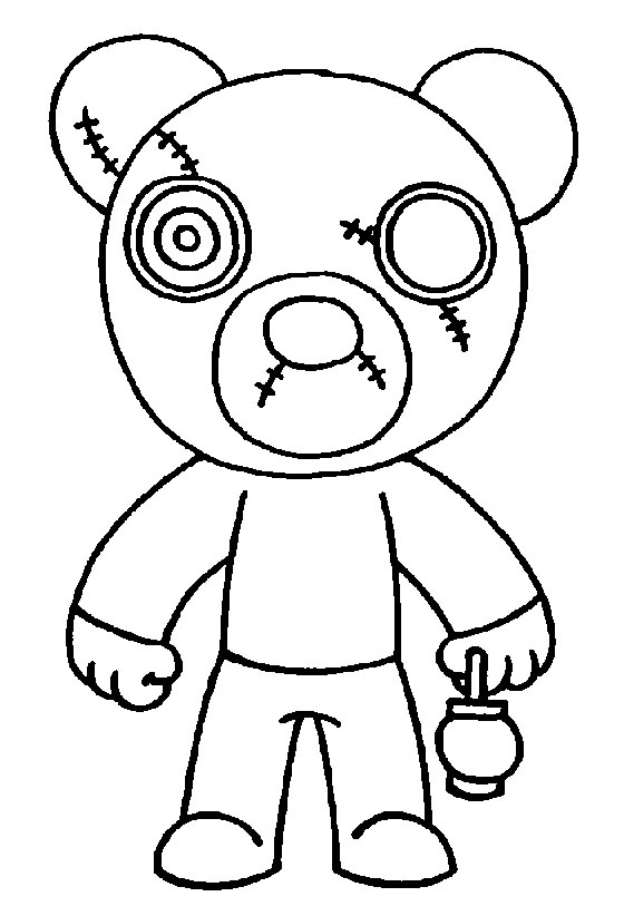 Desenhos para colorir Golden Piggy Roblox - Desenhos para colorir