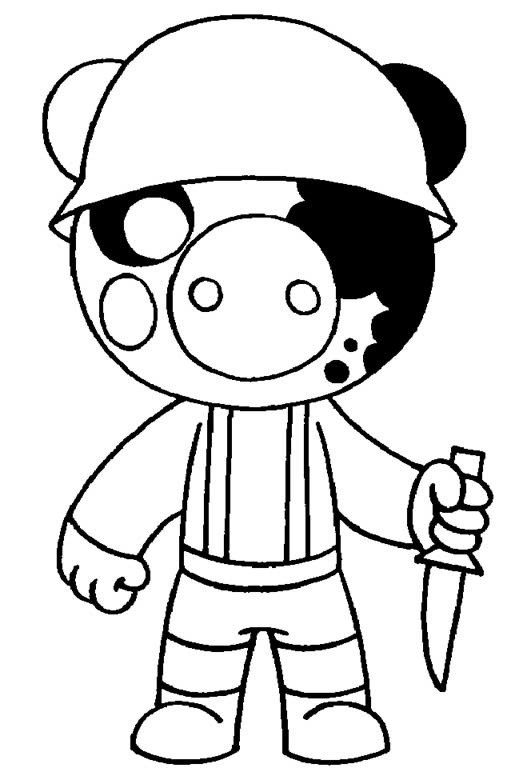 Desenhos de Piggy Roblox 2 para Colorir e Imprimir 