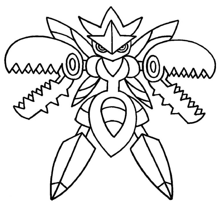 Dibujo de Pok??mon Mega Scizor para colorear Divertirse con los ni??os