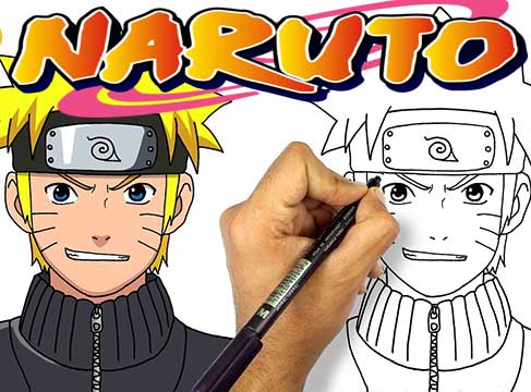 Naruto målarbok