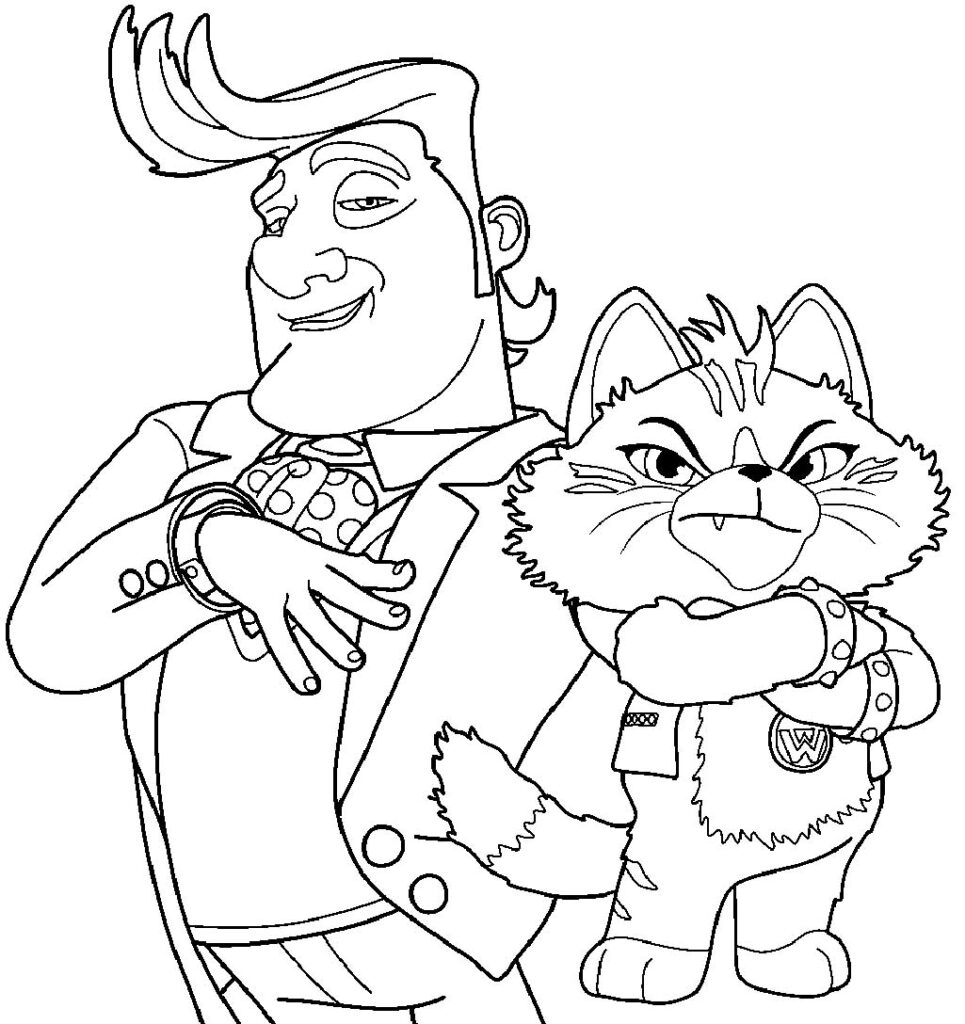 coloring book 44 cats