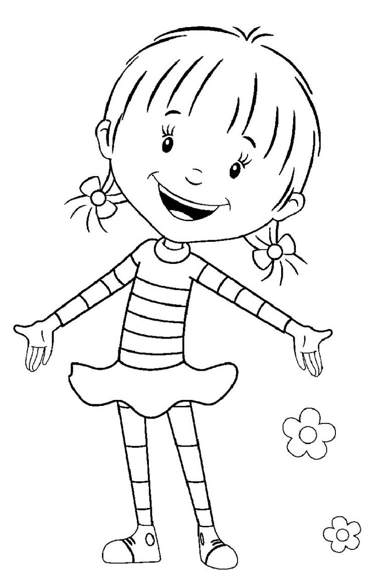 Daisy Ollie coloring pages 16 Having fun with children