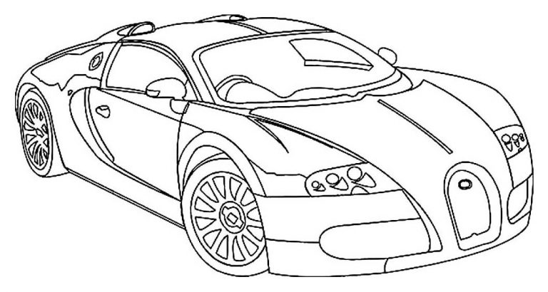 Bugatti Coloring Pages 2 – Having Fun With Children