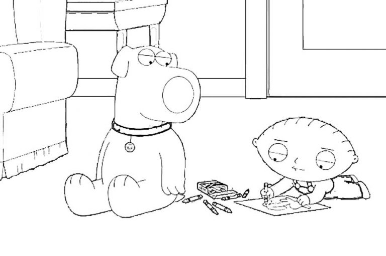 family guy coloring pages 41 Having fun with children