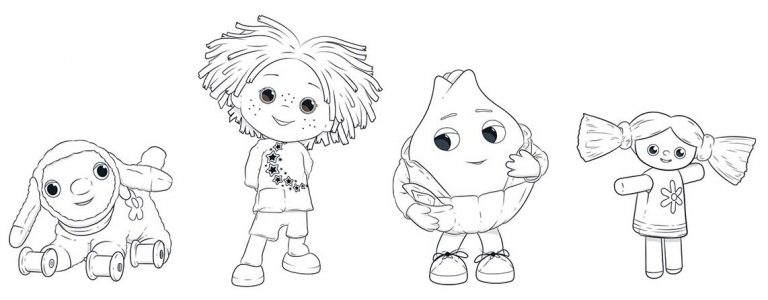 Moon and me coloring pages – Having fun with children