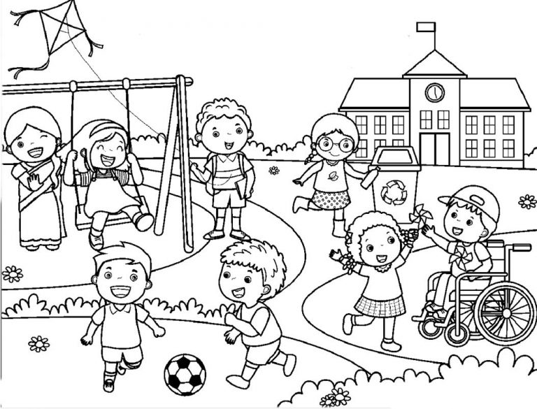 Children's Day Coloring Book 1 – Having Fun With Children