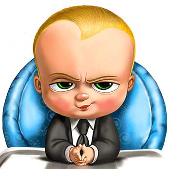 Boss baby coloring pages
