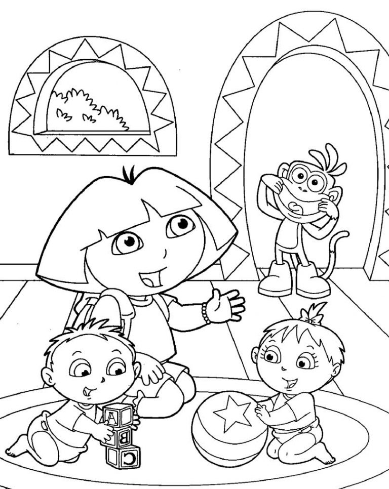 Dora coloring pages – Having fun with children