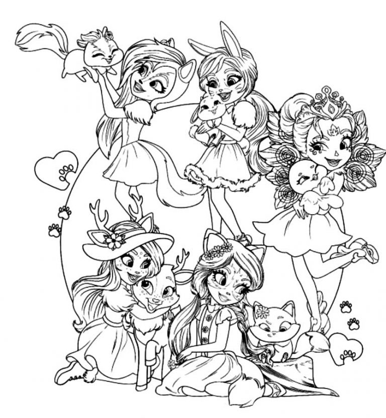 ausmalbilder enchantimals