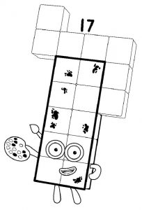 Numberblocks Coloring Pages 17 Having Fun With Children