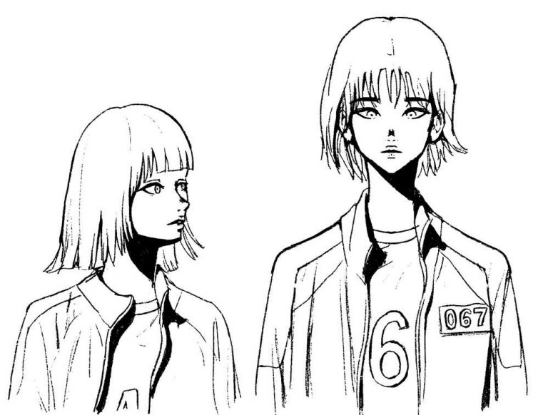 Squid Game coloring pages Having fun with children