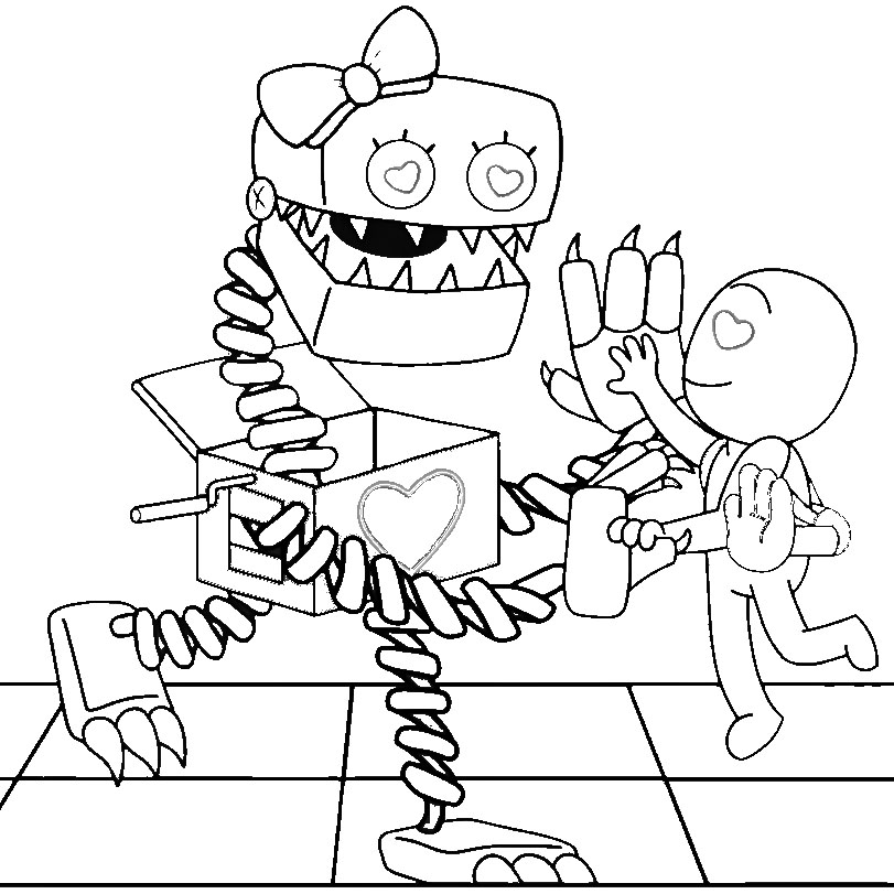 Coloriage Boxy Boo S Amuser Avec Les Enfants