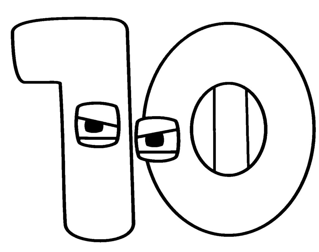 Number Coloring Pages Free Printable Coloring Pages For