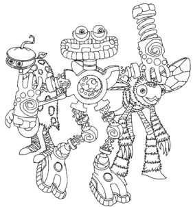 Coloring Pages - My Singing Monsters – Having fun with children