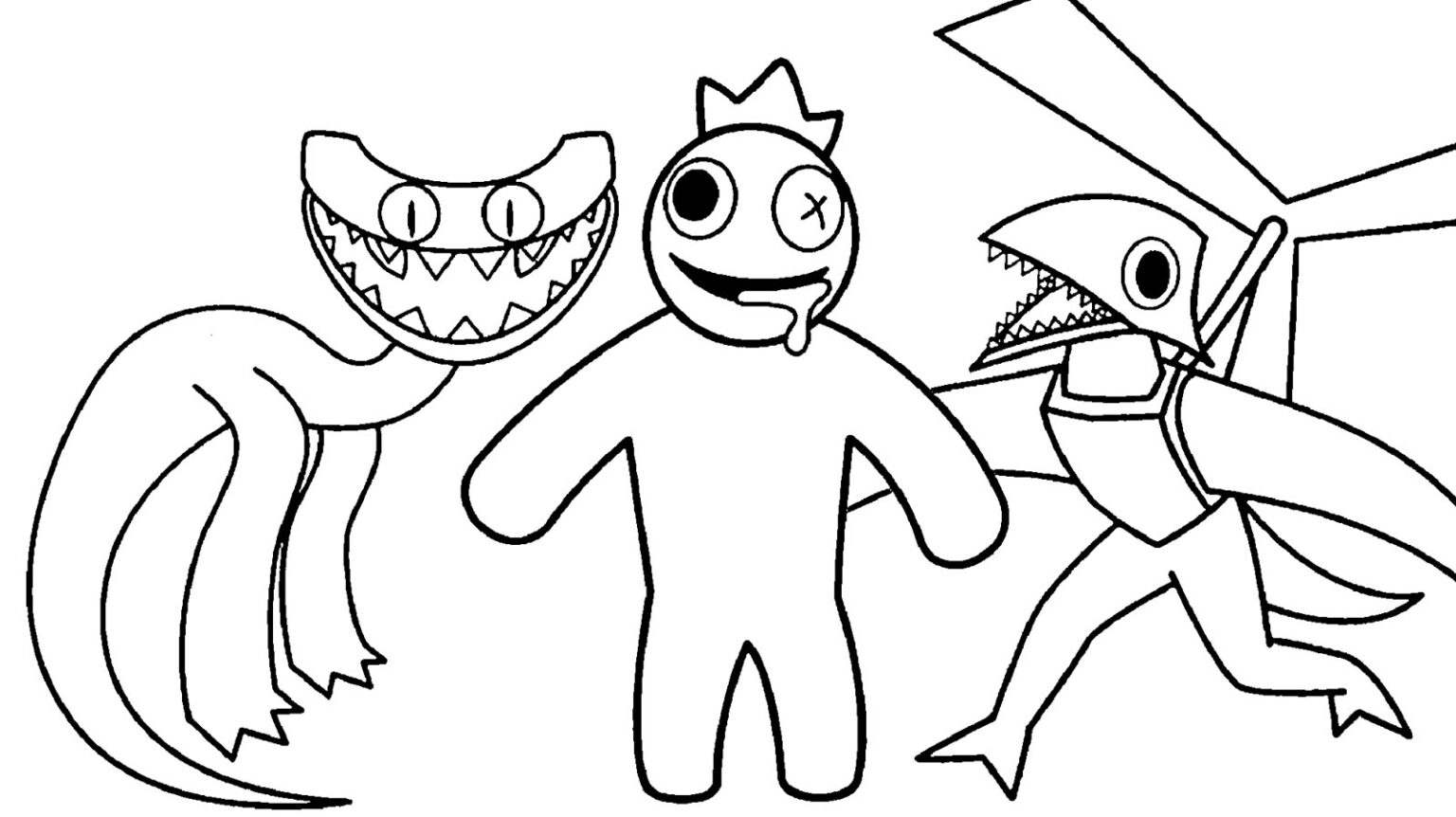 Rainbow Friends Chapter Coloring Pages 2 2 Having Fun With Children