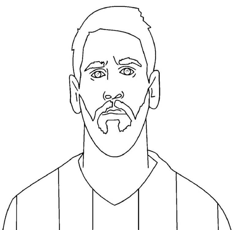 Lionel Messi coloring page – Having fun with children