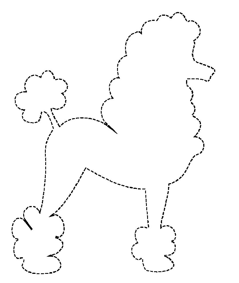 dog poodle coloring pages 16 – Having fun with children