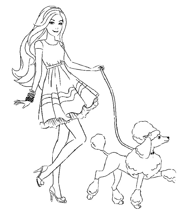dog poodle coloring pages 31 – Having fun with children