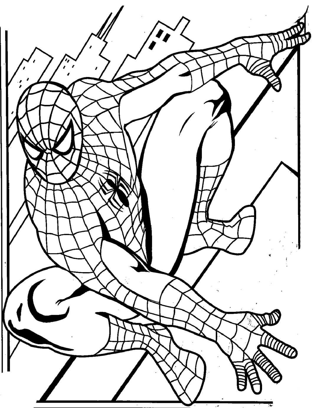 spiderman coloring pages 20 – Having fun with children