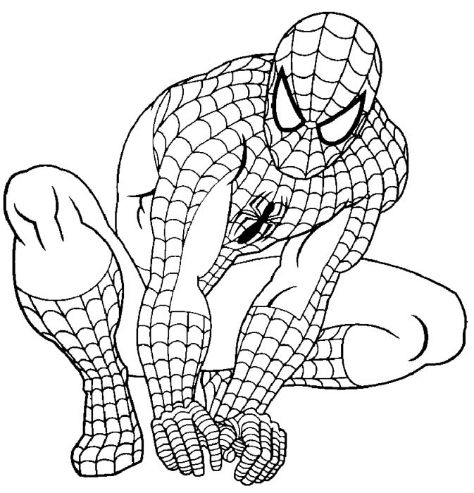 dibujos de spiderman para colorear 3 – Divertirse con los niños