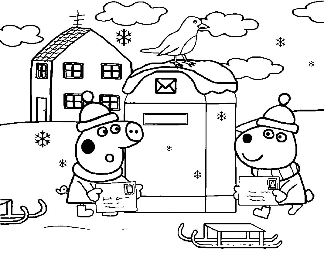 peppa pig coloring pages 32 – Having fun with children