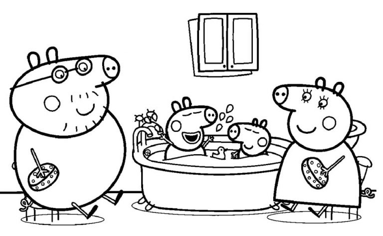 peppa pig coloring pages 42 – Having fun with children