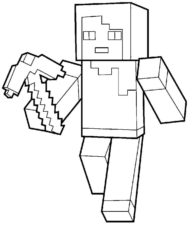 minecraft coloring book 18 – Having fun with children