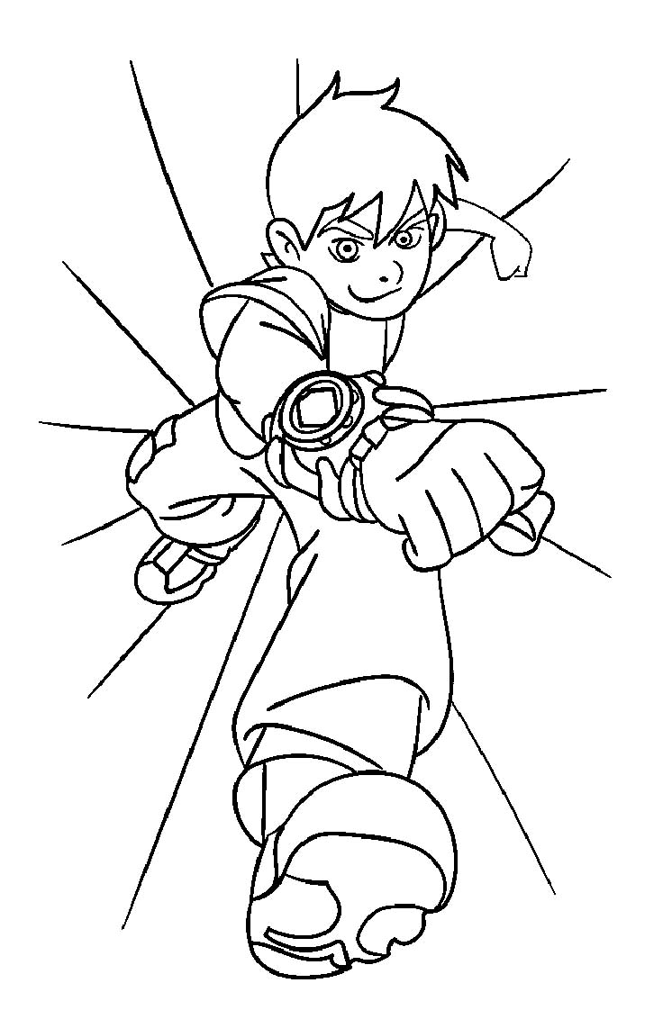 Ben coloring page 10 4 – Having fun with children