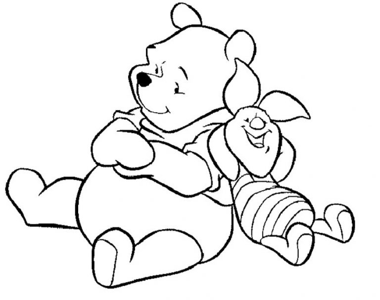 Winnie the Pooh coloring pages 31 – Having fun with children