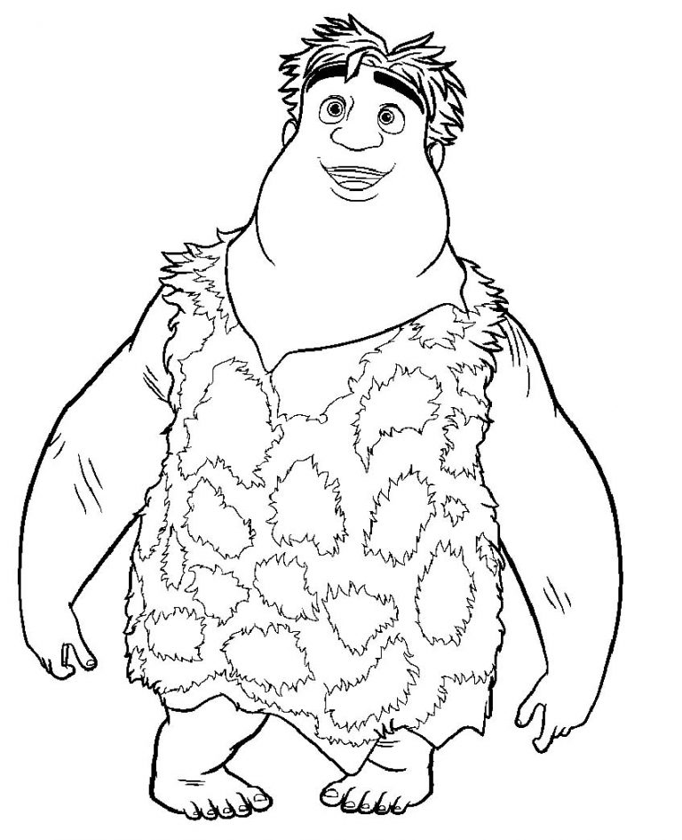 croods coloring page 2 5 – Having fun with children