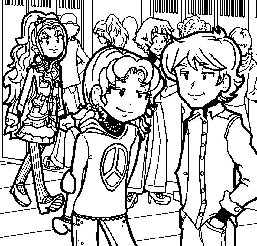 dork diaries Brandon and MacKenzie coloring pages – Having fun with ...