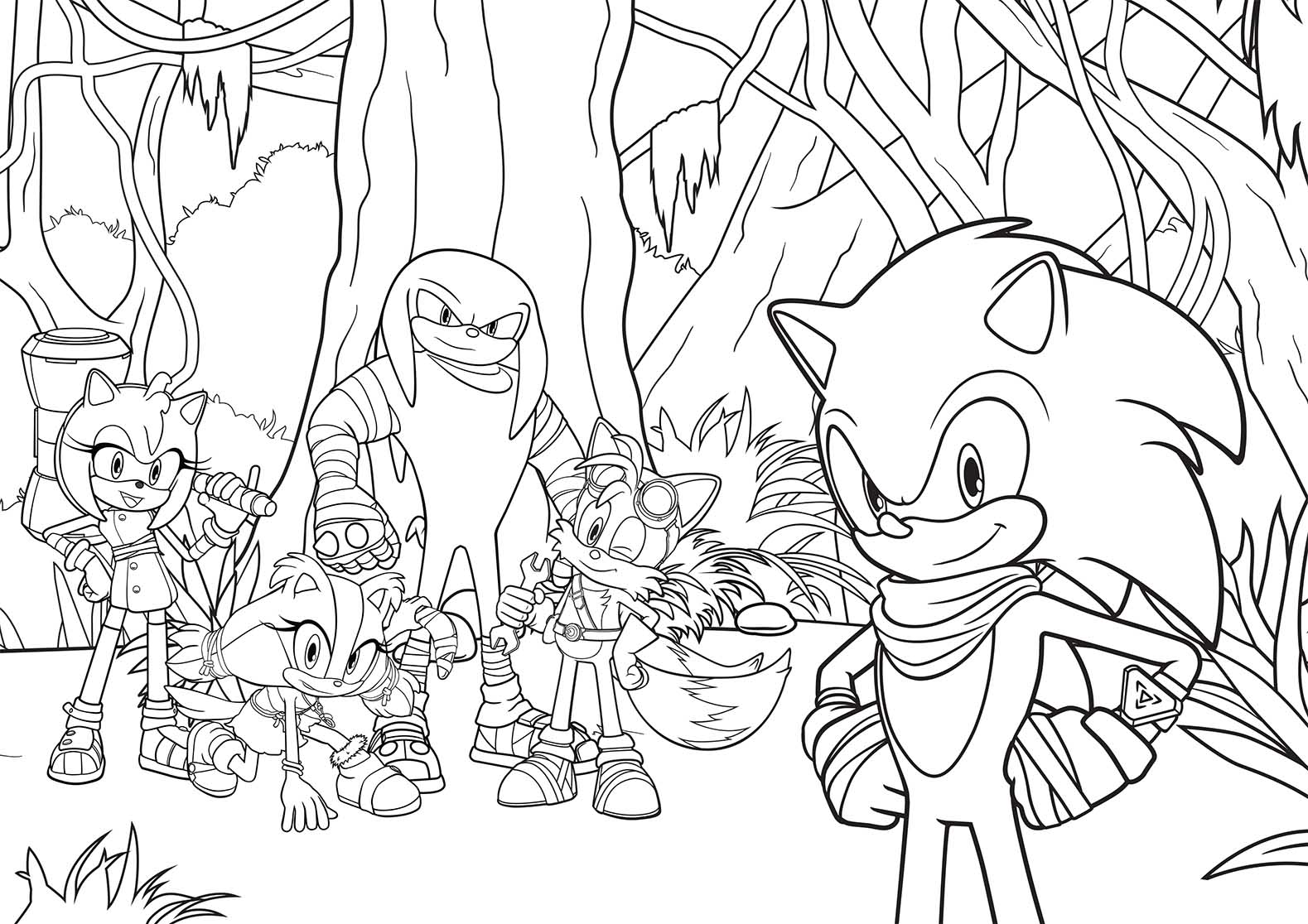 Sonic Boom_Colouring Sheet3 – Having fun with children