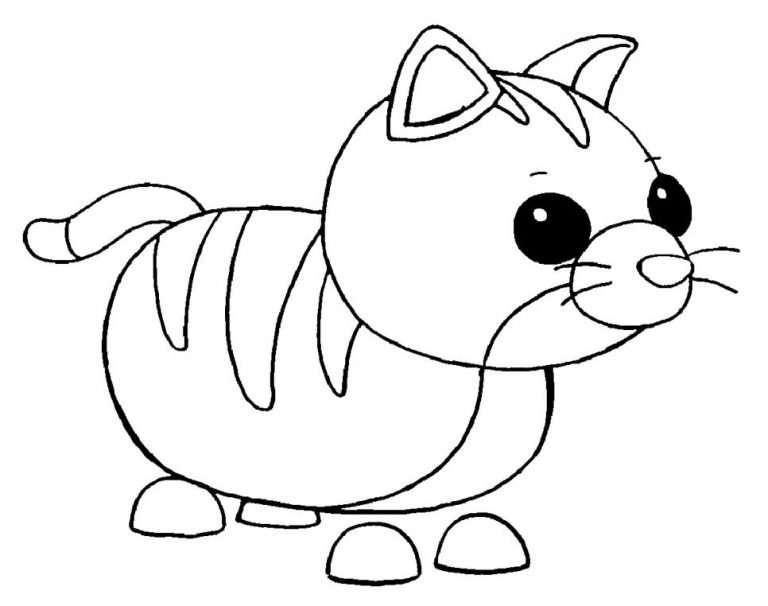 Cat Roblox Adopt Me coloring pages – Having fun with children