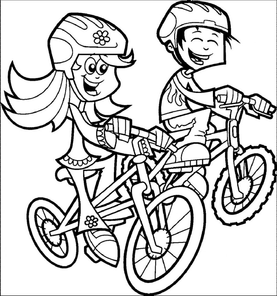 kolorowanka rower 41 – Zabawy z dziećmi