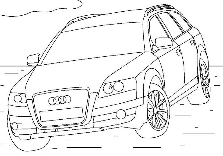 car coloring pages 3 – Having fun with children