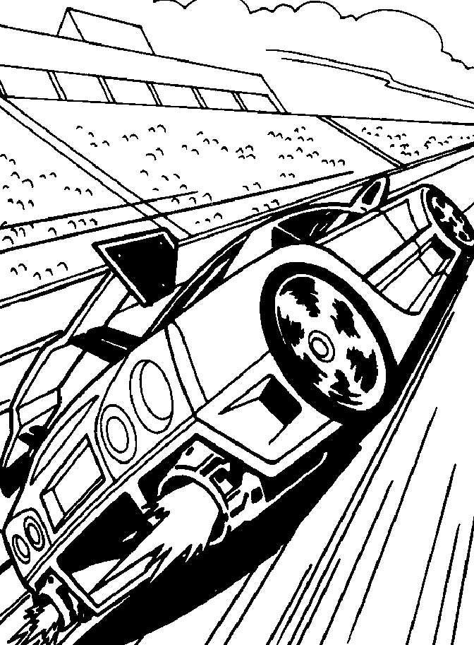 Hot wheels coloring pages 27 – Having fun with children