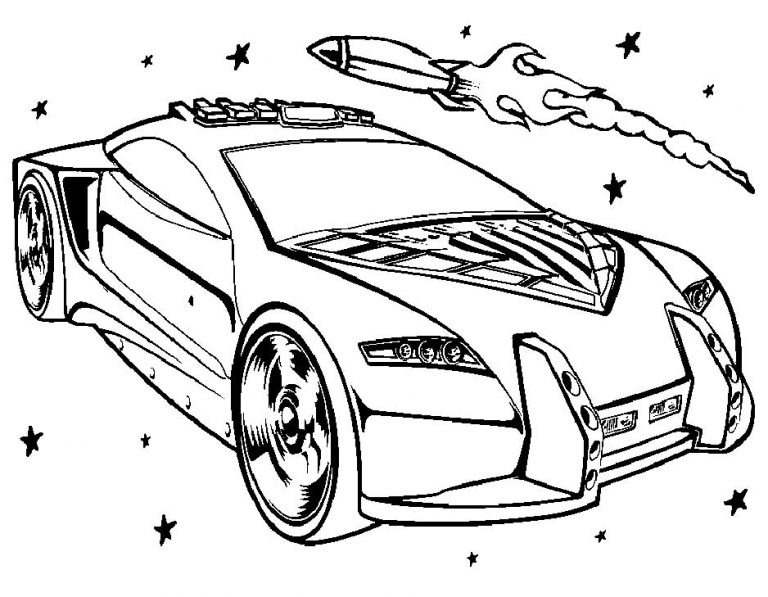 Hot wheels coloring pages 9 – Having fun with children